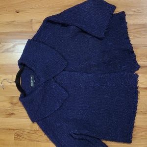 JONES NEW YORK Wide Collar Open Front Sweater